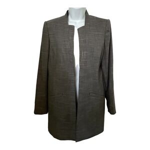 Vintage Calvin Klein Gold Label Long Gray Jacket No Closure   8​